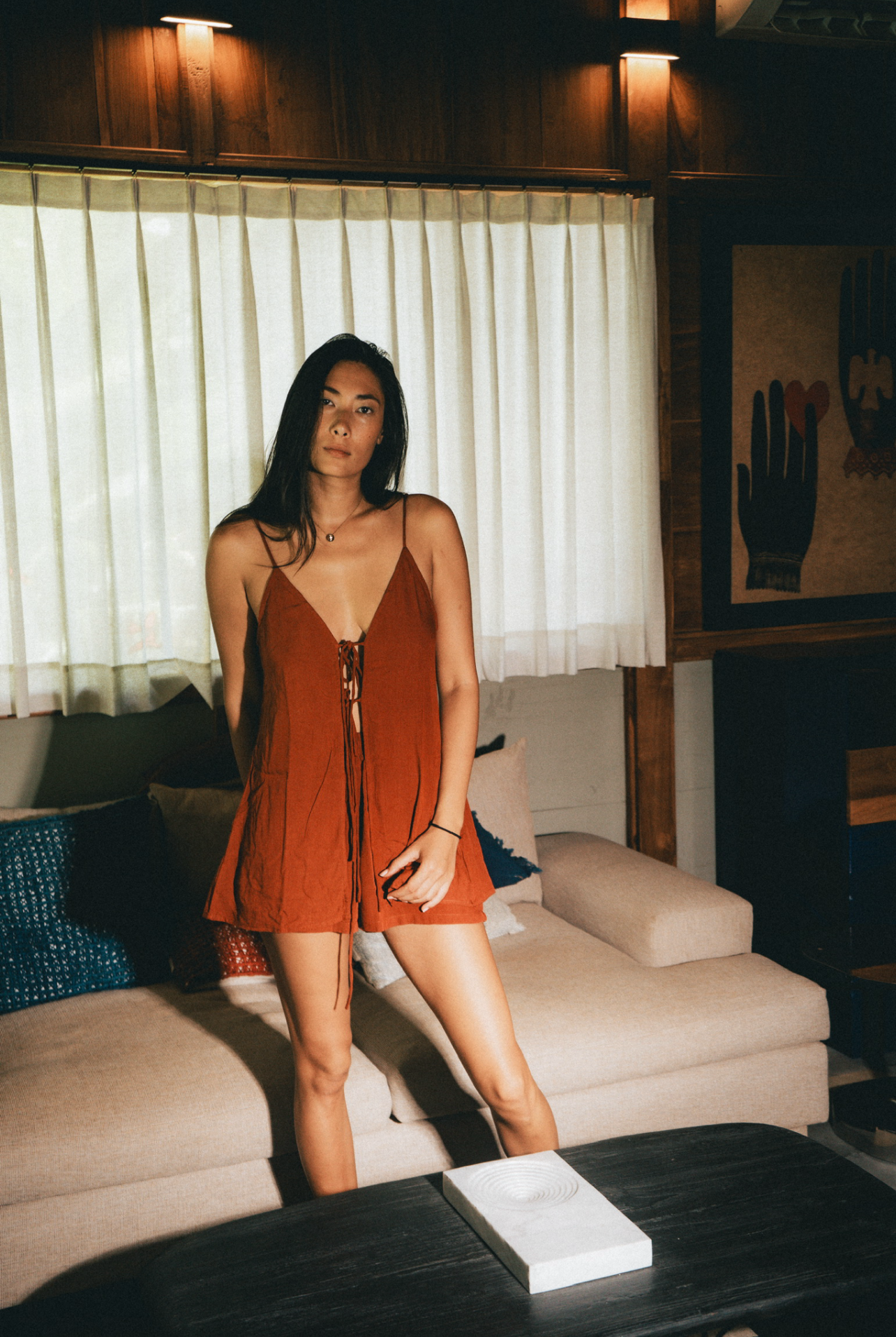 Shirt with Stunning Front & Back Cutouts