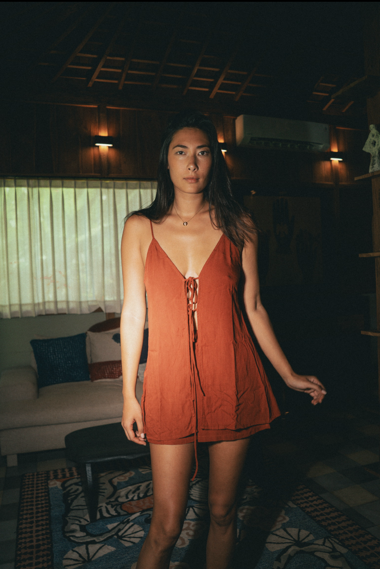 Shirt with Stunning Front & Back Cutouts